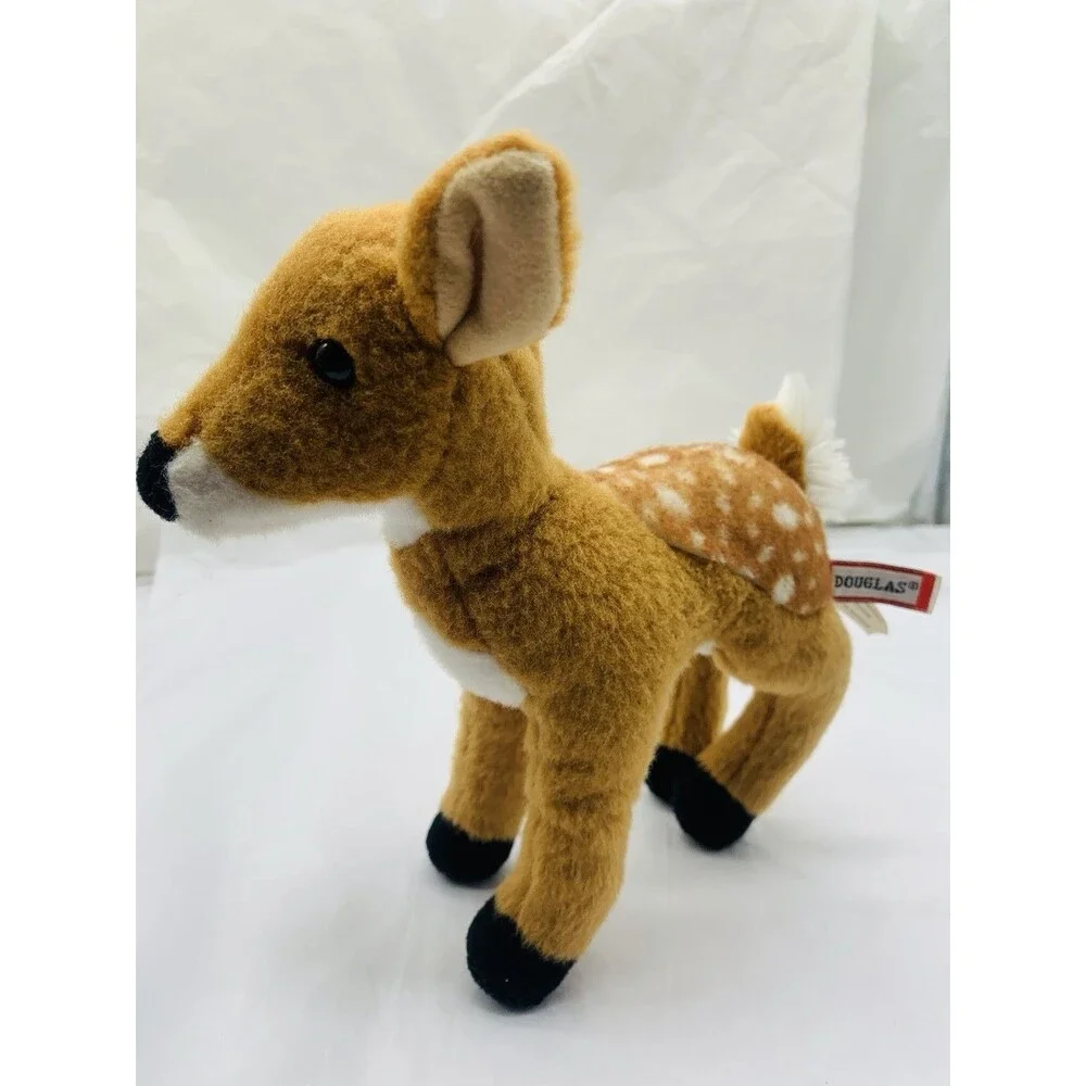 Douglas Cuddle Toys Glory Deer Fawn Stuffed Animal White Tail 7” Toy
